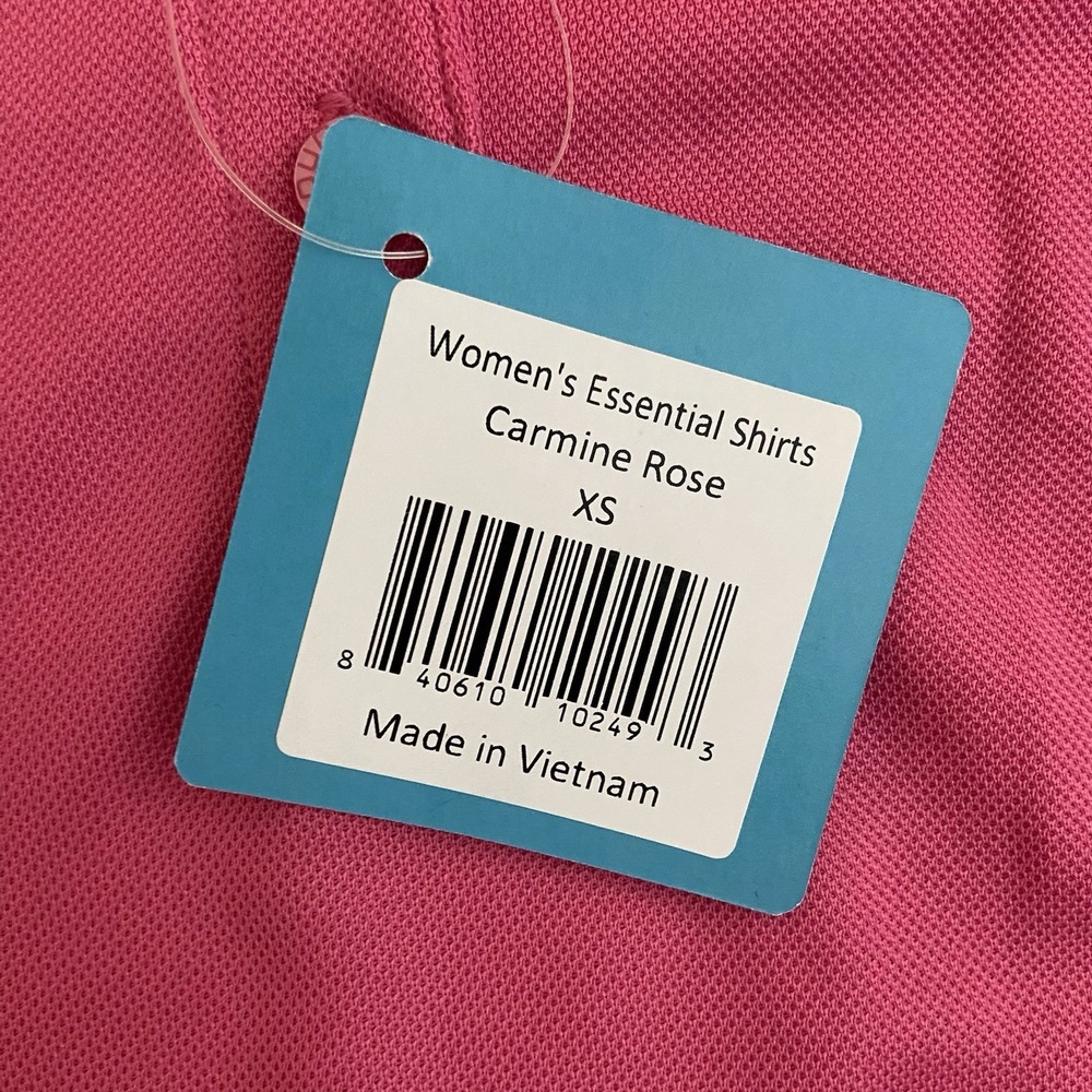 Loudmouth Ladies Essential Pink Polo Golf Short Sleeve Shirt NWT XSMALL XS - Picture 2 of 6